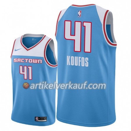 NBA Sacramento Kings Trikot Kosta Koufos 41 2018-19 Nike City Edition Blau Swingman - Herren